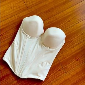 Ivory corset/ bustier